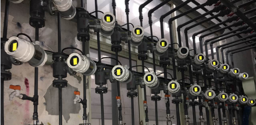 米科電磁流量計應用在常州伊思達現(xiàn)場